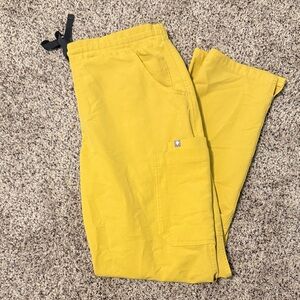 Figs Men's Cargo Pants in Vibrant Yellow
